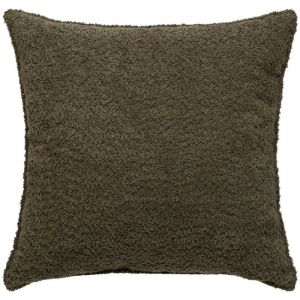 Image de Atmosphera Coussin décoratif Bouclette Vert Kaki 45 x 45 cm