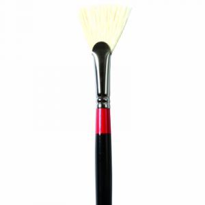 Daler Rowney Brosse Georgian en soies beau-blanc éventail, série 84 - taille 6