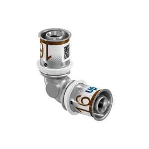 Uponor Raccord multicouche S-Press PLUS coude long 90° 1070530 dimension-Ø 32-32 mm