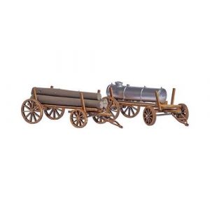 Busch 2 wagons de bois H0 1386