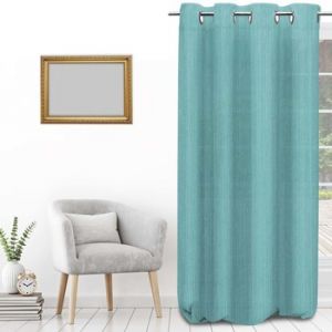 Soleil d'Ocre Voilages BOHEME Bleu - Taille 135x250 cm