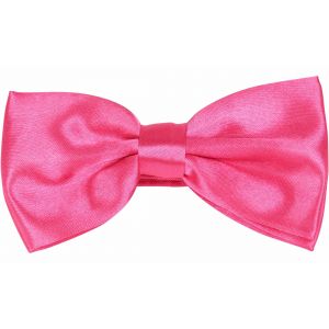 Suitable Noeud Papillon en Soie Fuchsia Rose