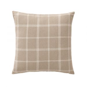 Coussin déhoussable EVEREST 45x45 cm – Tissu tissé – Coloris Sable