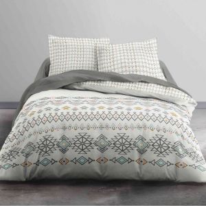 Today Parure de lit Sunshine Indiana 100% coton : Taille - 240 x 260 cm