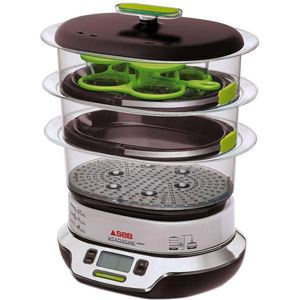 Seb VS404300 Vitacuisine Compact - Cuiseur vapeur 3 paniers
