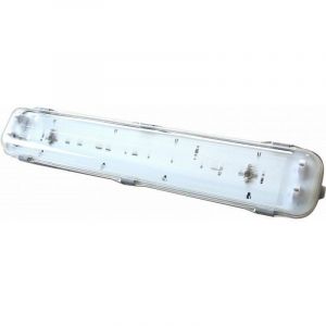 Silver electronics Affichage IP65 T8 étanche 2 tubes LED 1500mm ABS