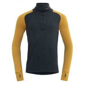 Devold Expedition Merino Silk Zip - Maillot thermique laine mérinos homme Ink / Arrowwood S