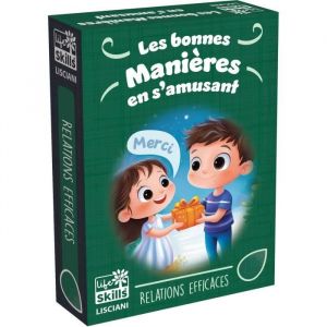 Lisciani Giochi LIFE SKILLS - Les Cartes des Bonnes Manières - 84 Cartes Éducatives pour Développer la Politesse pour Enfants dès 4 ans- Jeu sur les Bonnes Manières - Développe Respect - Éducation Positive