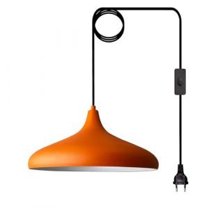 Champion Lampe Suspendue Simple Rouge Enfichable - Lampe Suspendue Pour Salon, Cuisine, Bureau, Salon