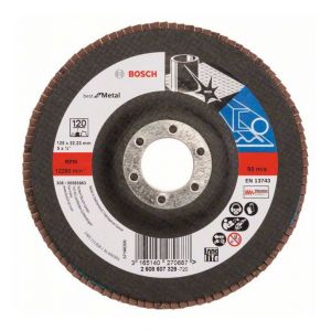 Bosch Plateau à lamelles Best for Metal à surface plate Ø125mm Grain 120 2608607329