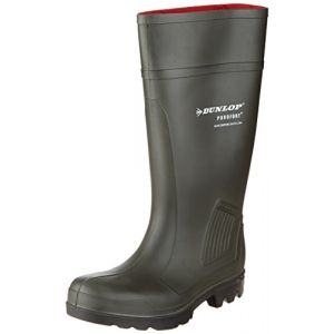 Beeswift Dunlop Purofort Gummistiefel D460933 CI, PVC, kÃ¼rzbarer Schaft, dunkelgrÃ¼n, schwarze Sohle