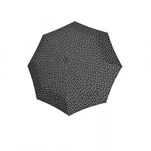 Reisenthel Umbrella pocket classic - parapluie taille compact avec ouverture manuelle, cadre sportif couleur noir en acier et fibre de verre, r&eacute;sistant au vent, en noir