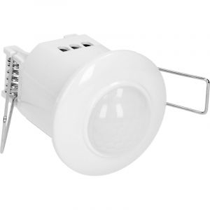 Orno OR-CR-235 Detecteur de Mouvement Intérieur Portée 6m Luminosité Ambiante Réglable IP20 - Encastré Réglage de l'Heure