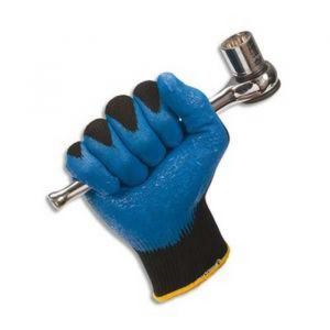 Visiodirect Lot de 12 Gants de manutention Taille 8 coloris bleu