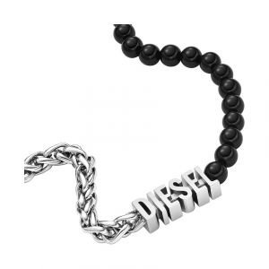 Diesel Kette Edelstahl, Farbstein Ketten 1 ct Damen (118.99 € / 1 ct)