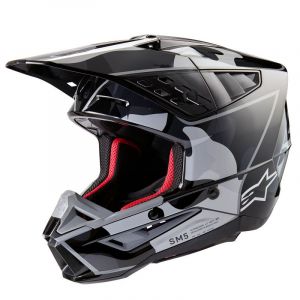 Alpinestars Casque cross S-M5 Rover 2 black/silver ECE 22.06- S