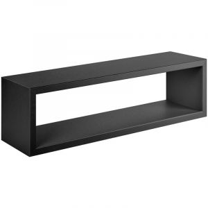 Sanitec - tagère murale rectangulaire cube design moderne Regulus Couleur: Noir