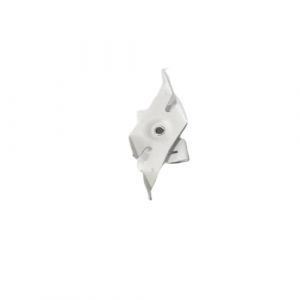 Clip de Fixation Rail Triphasé sur profilés en faux plafond T24 Blanc