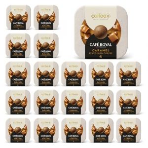 Café Royal 180 Boules de Café CoffeeB - CARAMEL - 100% Compostables - Compatible avec machines CoffeeB by