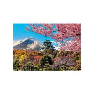 Educa Puzzle adulte 2000 pieces château d'osaka paysage du japon - collection asie - paysage de montagne