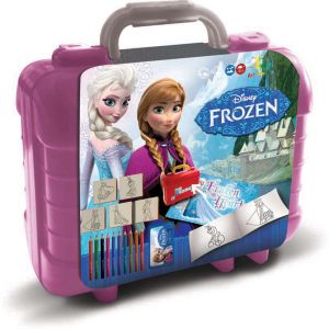 Multiprint Disney Frozen porte-documents avec 5 timbres et activites