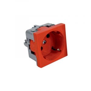 Kopos Insert pour appareil &eacute;lectrique QS 45x45_BB prise &eacute;lectrique simple (L x l) 45 mm x 45 mm rouge 1 pc(s)