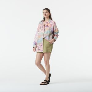 Picture Eyauta Printed Montanea Print - Chemise - multicolore - M - 55% Lin, 45% Coton,Lin