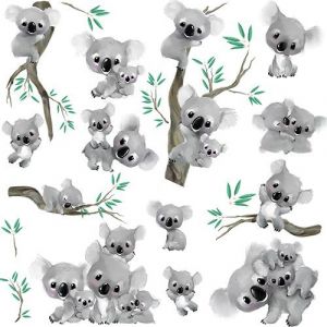 Image de ROOMMATES Stickers KOALAS PEEL AND STICK WALL DECALS repositionnables