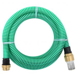 Image de VidaXL Tuyau d'aspiration avec raccords en laiton 3 m 25 mm Vert - Vert