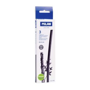 Bâtonnets de fusain naturel cylindrique Ø 6-8 mm - 3 pcs - MILAN