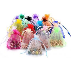 Image de Sacs de f&ecirc;te en organza de Faas - 100 sacs - 10 couleurs