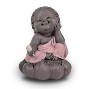 Zen Light Statue Bouddha en Cogitation - Charmant Porte-Bonheur - Ambiance Zen et relaxante- Id&eacute;e Cadeau Mignonne et Spirituelle Toutes g&eacute;n&eacute;rations - Plaisir d'offrir Toute Occasion -H 12 cm &ndash; Zen&rsquo;Light