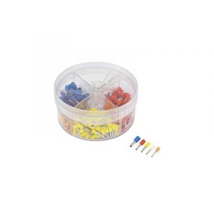 Image de Tru Components Assortiment d'embouts simples E400GS 739735 0.50 mm² 2.50 mm² orange, blanc, jaune, rouge, bleu 400 pc(s)