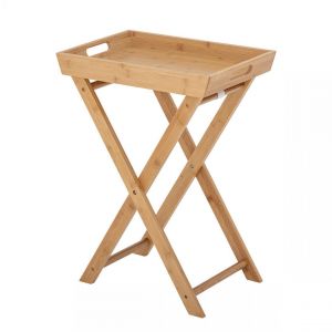 Bloomingville Plateau de service sur pied ADLENE en Bambou