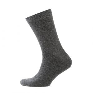 NUR DER Socken Ohne Gummi 3er Pack - mittelgraumel. - Gr&ouml;&szlig;e 43-46