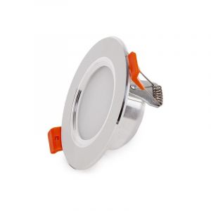 Spot Downlight Led 5w 400lm 6000&ordm;k Anneau Argent&eacute; 40 000h [Pce-Dl5w-P-Cw]