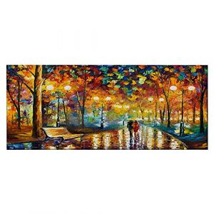 Homemania HOMEMANIA Tableau Parc Art et graffiti pour Salon, Chambre Multicouleur en Polyester, Bois, 70 x 3 x 100 cm