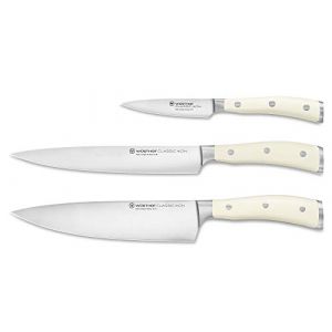 Wüsthof Classic Ikon creme Ensemble de 3 couteaux