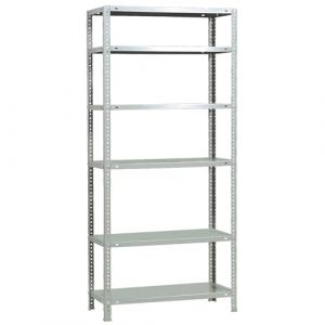 Simon Rack Étagère de Rangement et 6 Niveaux, 100 kg Capacité de Charge et Point de Flexion, 2000x1000x500 mm, Métal, Étagère Garage, Blanc - Comfort