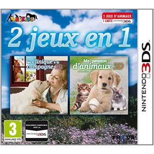 2 jeux en 1 : Ma clinique à la campagne 3D + Ma Pension d'Animaux 3D : Bébés Calins [3DS]