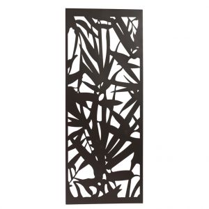 Image de Nortene Panneau décoratif en métal panel N° 5, motifs feuilles, 60 x 150 cm