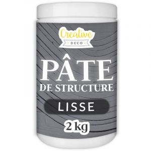 Pâte De Structure Creative Deco | Lisse 2kg Gris Foncé | Pâte À Relief Pour Peinture Acrylique | Pâte Texturée | Effet 3d