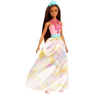 Image de Mattel Barbie Dreamtopia Princesse multicolore : châtain