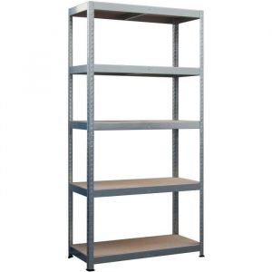 Lot de 3 Etagères charges lourdes 5 plateaux L90 x P40 x H180 cm 175 kg / plateau