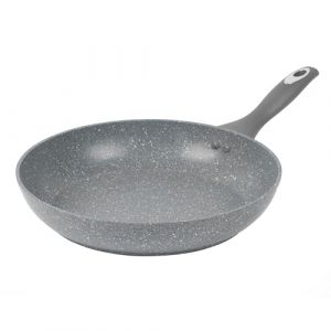 Salter BW02764G1 Marblestone 28cm Poêle à Frire - Antiadhésive crêpe, omelette Poêle, Aluminium Forgé, Convient aux tables de cuisson à induction et lave-vaisselle, Cuire avec peu d'huile, Sans PFOA