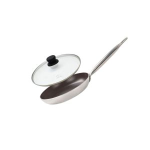Elo Poêle de cuisson avec revêtement céramique sans PFAS et son couvercle 24 cm