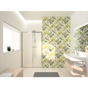 Novellini Paroi de douche coulissante avec paroi fixe - verre transparent - Ocean 2P