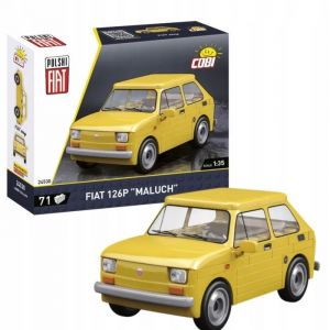 Cobi Maquette - Fiat 126p - Jaune - 71 &Eacute;l&eacute;ments - 5 Ans Et Plus