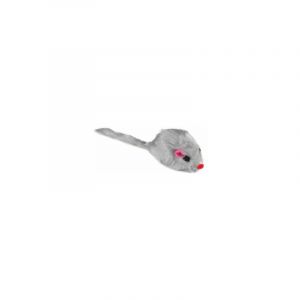 Flamingo Jouet chat - souris en peluche grise - 5cm