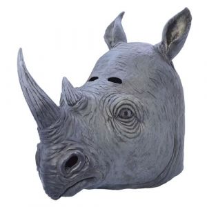 Bristol Novelty Masque Rhinocéros Adulte (Taille unique) (Gris) UTBN1021